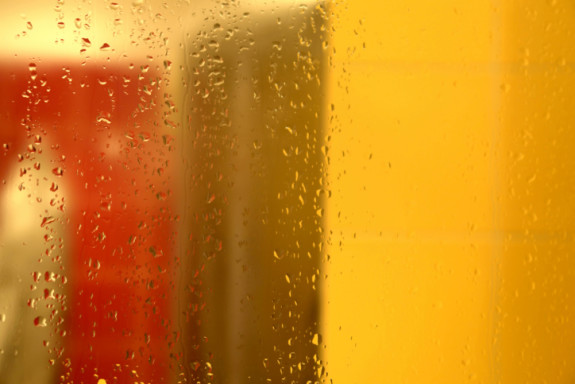 Drops on glass