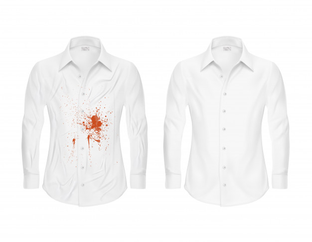 set-of-vector-illustrations-of-a-white-shirt-with-a-red-spot-and-clean-before-and-after-a-dry-cleaner_1441-614